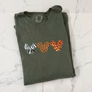 Comfort Colors Women’s Animal Disney Graphic Tee - Olive